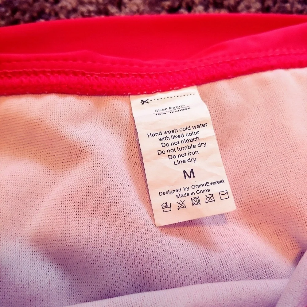 NWT Enjoy the Sunshine red two piece bikini